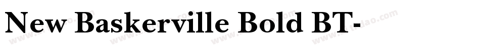 New Baskerville Bold BT字体转换